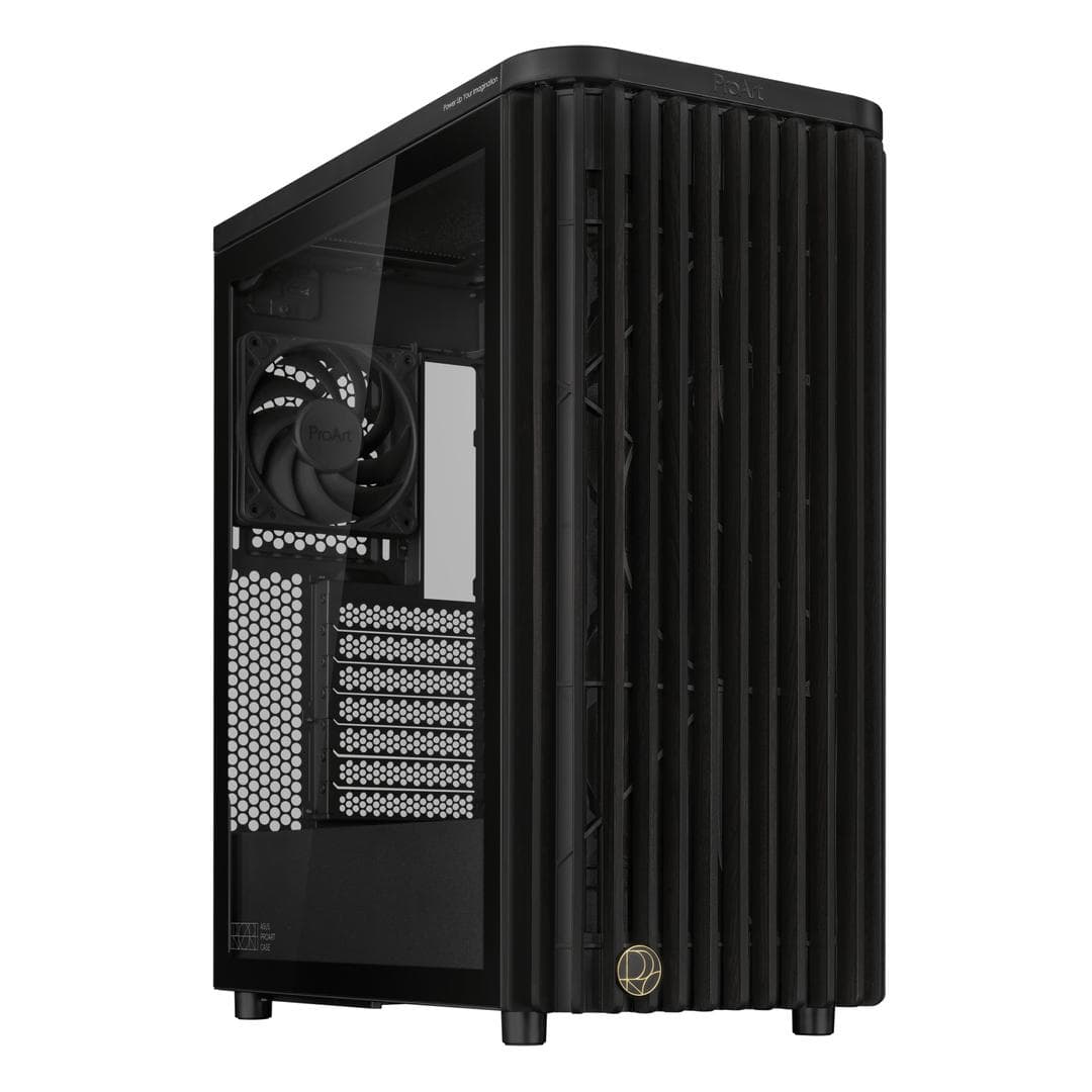 ASUS - Proart PA401 Mid Tower (sort) ATX, 3x pre-installed fans, Tempered Glass