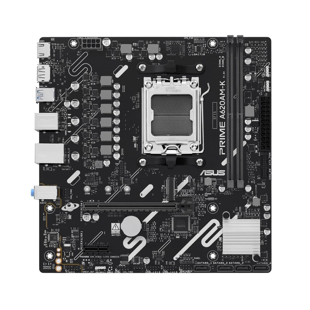 ASUS - AMD A620A mATX motherboard 2xDDR5 1xHDMI 2.1 1xDP 1.4 1xM.2 4xSATA