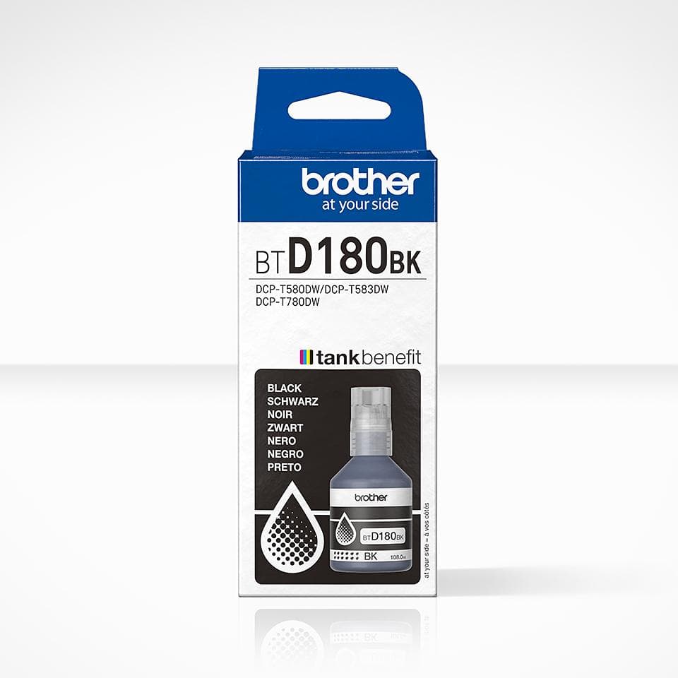 BROTHER - BTD180BK Black ink bottle, yield up to 7 500 pages