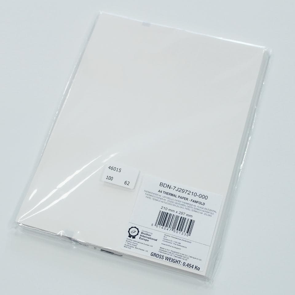BROTHER - PREMIUM A4 THERMAL PAPER FANFOLD(100 SHEETS) SUPL