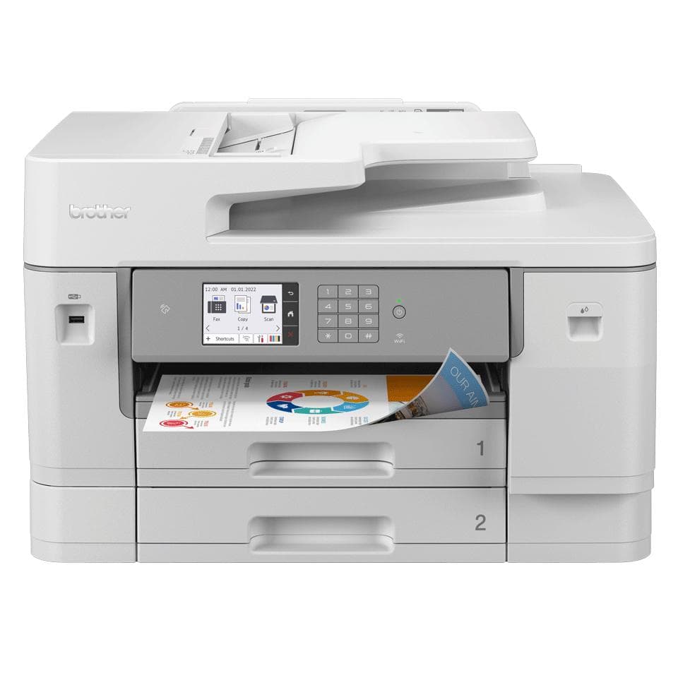 BROTHER - MFCJ6955DWRE1 inkjet multifunction printer 4in1 A3 Fax 30ipm 512MB Wi-Fi PCL6 and NFC emulation