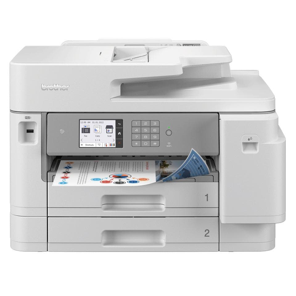BROTHER - MFCJ5955DWRE1 inkjet multifunction printer 4in1 A3 Fax 30ipm 512MB Wi-Fi PCL6 and NFC emulation