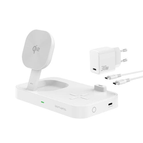 4smarts - Qi2 Charging Station Trident white