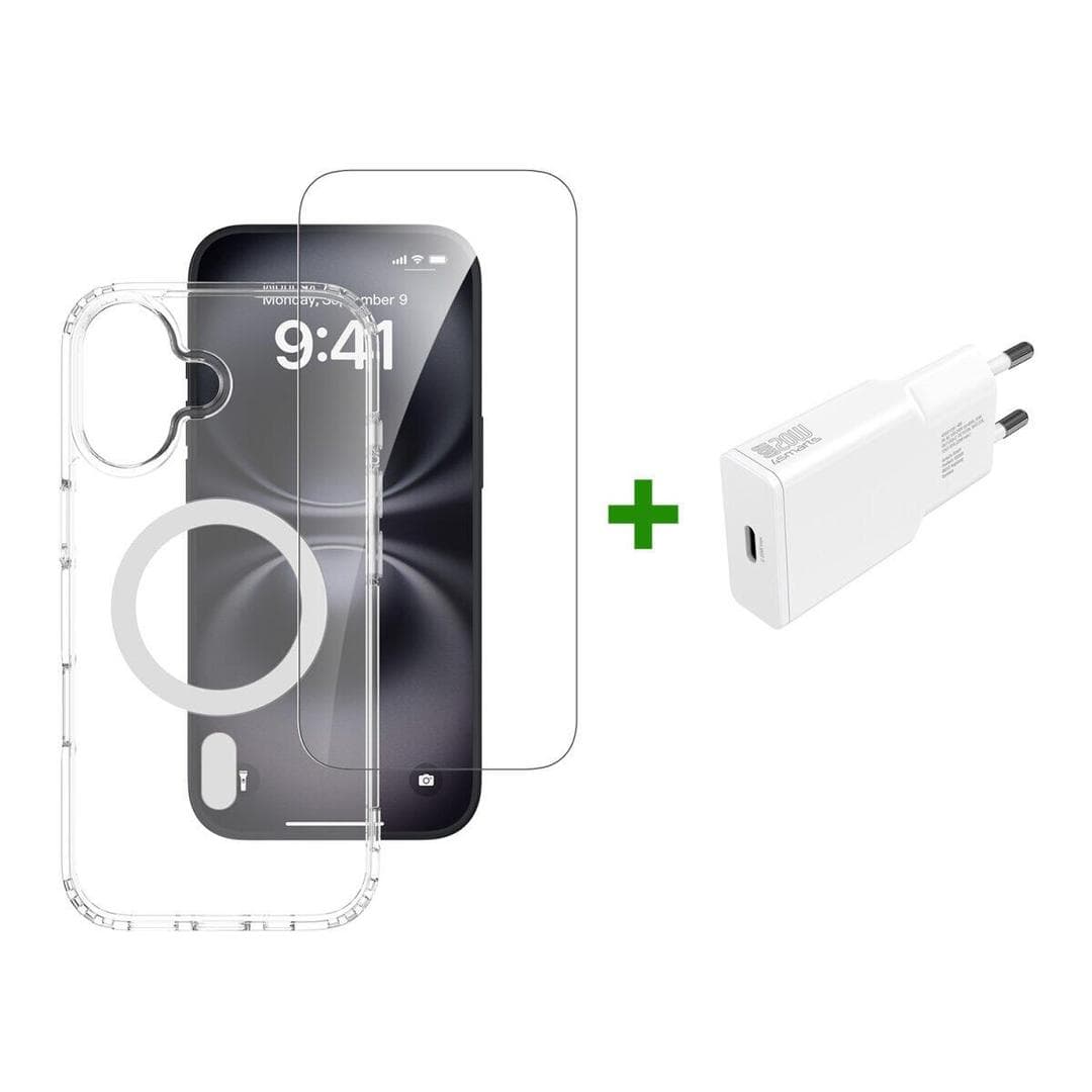4smarts - 541556 mobiltelefon etui 16 cm (6.3) Ramme Transparent, Hvid