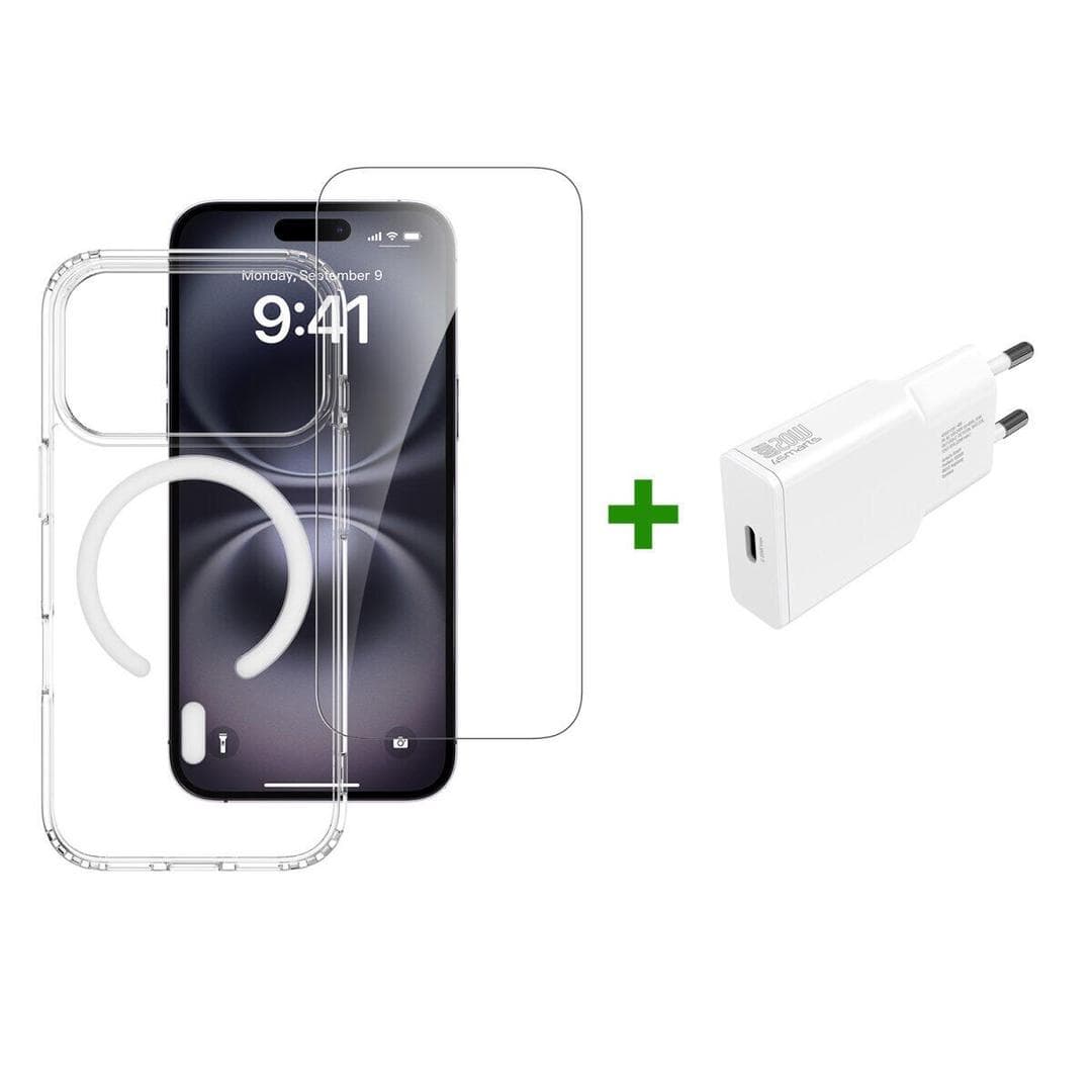 4smarts - 541558 mobiltelefon etui 16 cm (6.3) Ramme Transparent, Hvid