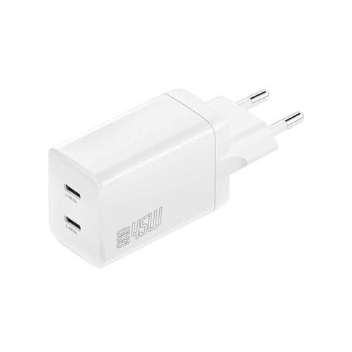 4smarts - Wall Charger PDPlug Dual 45W GaN 2C white
