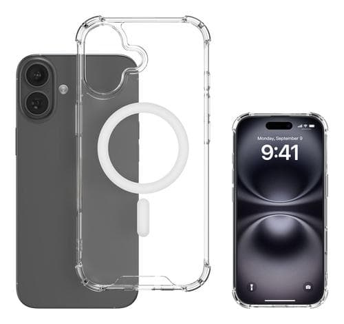 4smarts - iPhone 17 Hybrid Case Ibiza, MagSafe compatible, transparent