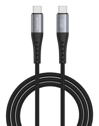 4smarts - USB-C Kabel PrimeCord 60W 1.5m. schwarz