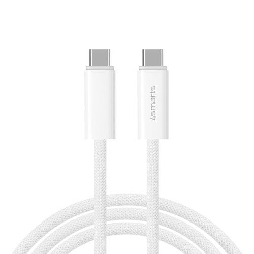 4smarts - USB-C auf USB-C Kabel PremiumCord 60W 3erSet wei/silb