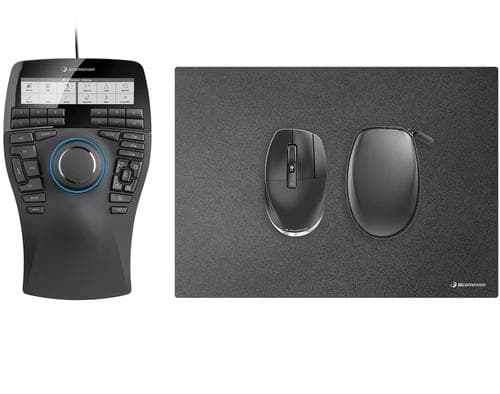 3Dconnexion - SpaceMouse Enterprise Kit 2 3D mus SpaceMouse Enterprise, CadMouse Pro Wireless og CadMouse Pad