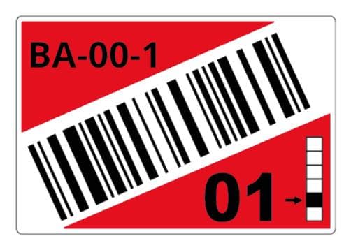 BROTHER - ROLL OF PRE-CUT LABELS FOR RACKS AND PALLETS 90 X 110 MM RE SUPL