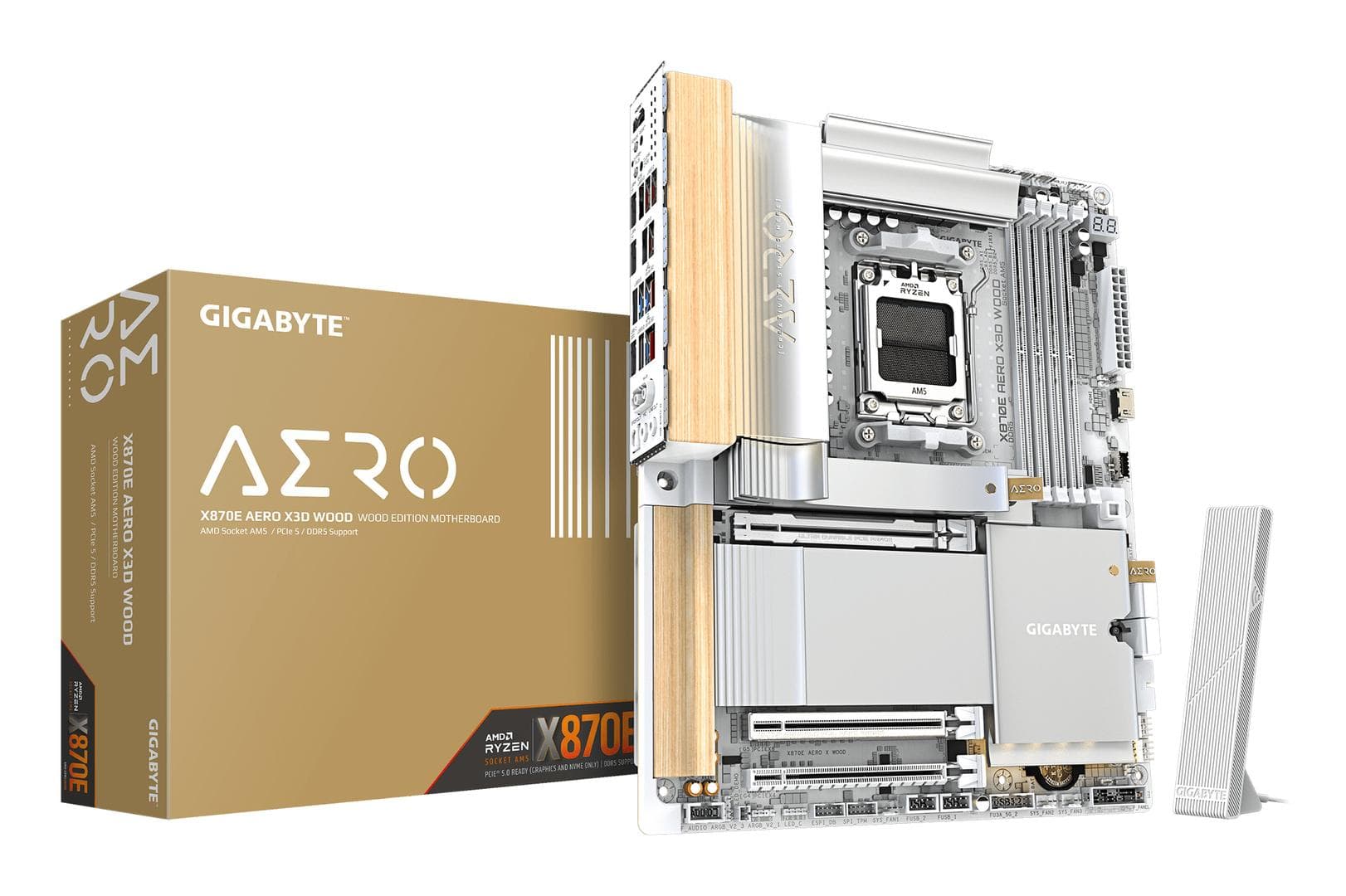 GIGABYTE - MK Gigabyte X870E AERO X3D WOOD