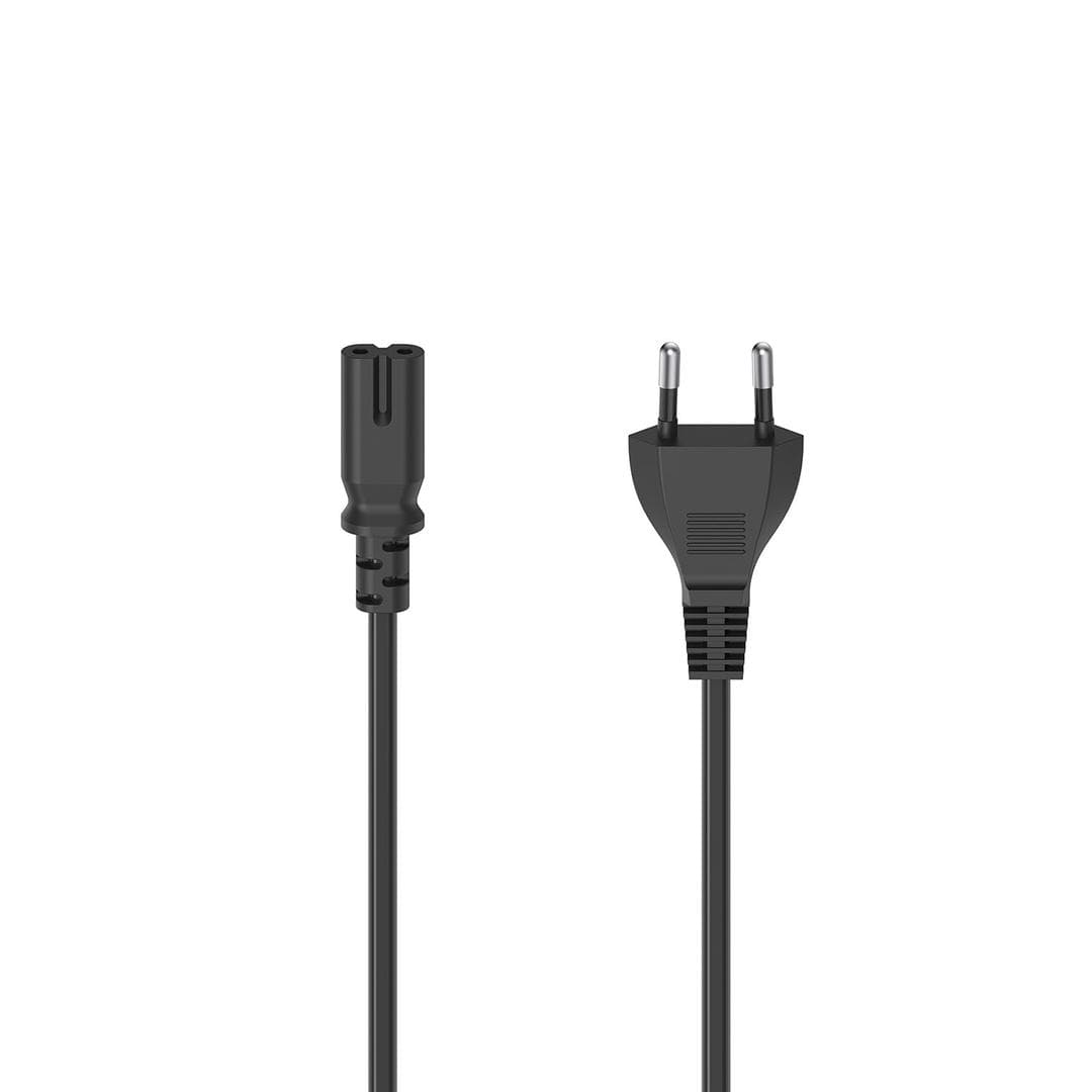 HAMA - Mains Cable Euro Plug Black 5.0m