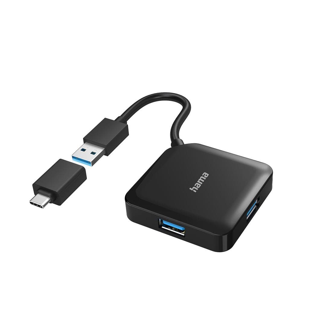 HAMA - Hub USB/USB-C 1:4 1.5 Gbit/s