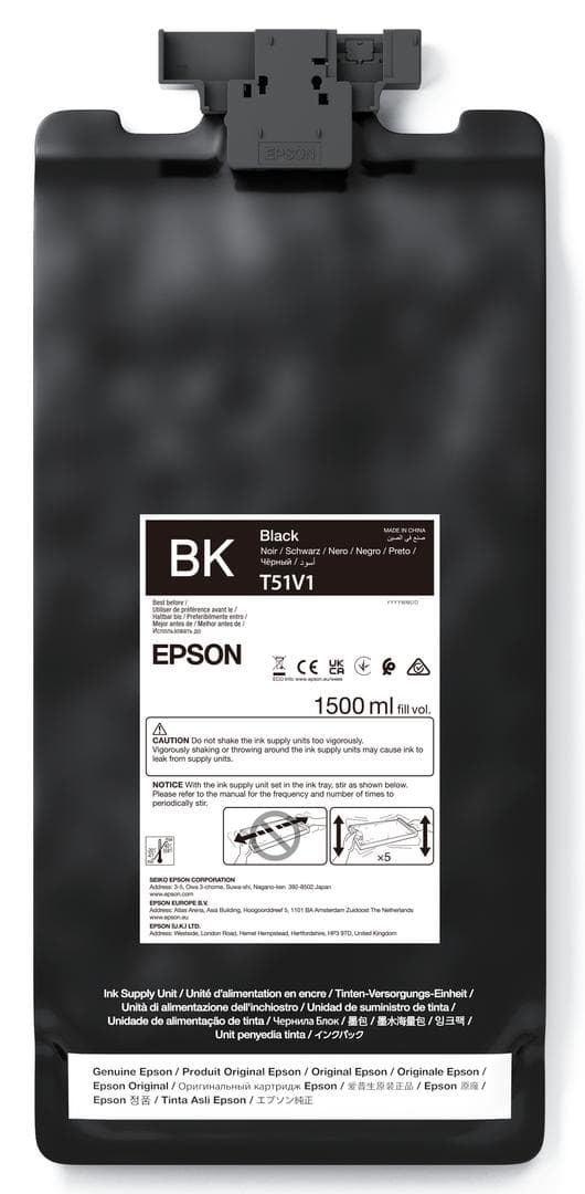 EPSON - UltraChrome GS3 T51V100 Black 1500ml
