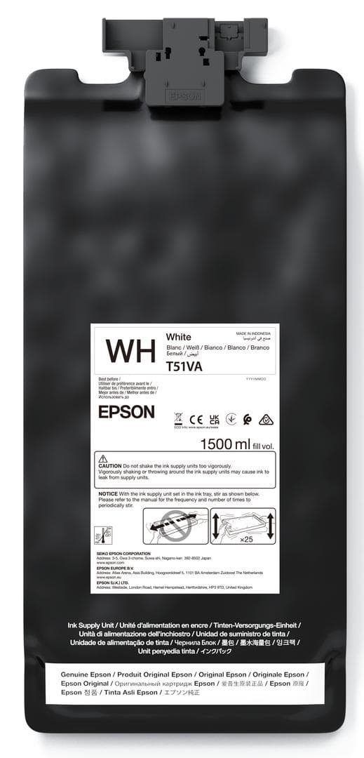 EPSON - UltraChrome GS3 T51VA00 White 1500ml