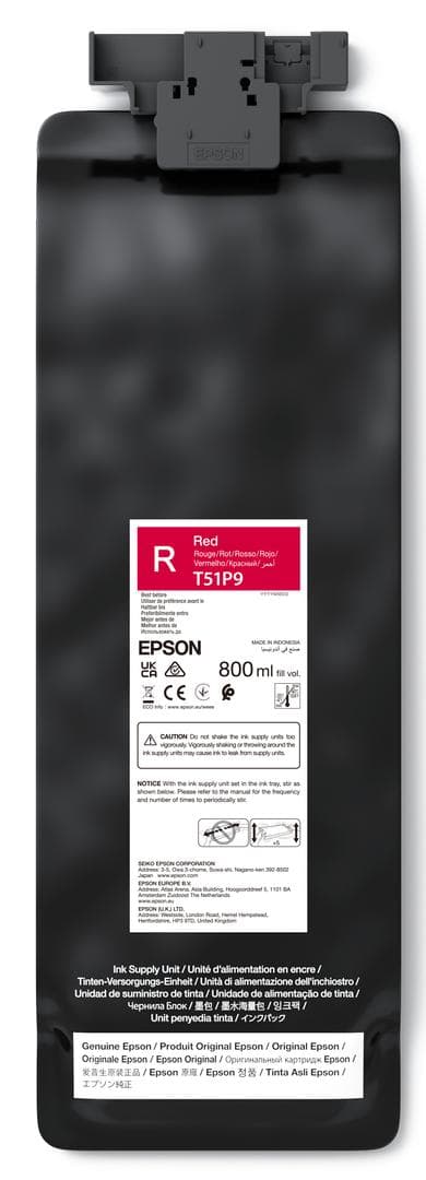 EPSON - UltraChrome GS3 T51P900 Red 800ml