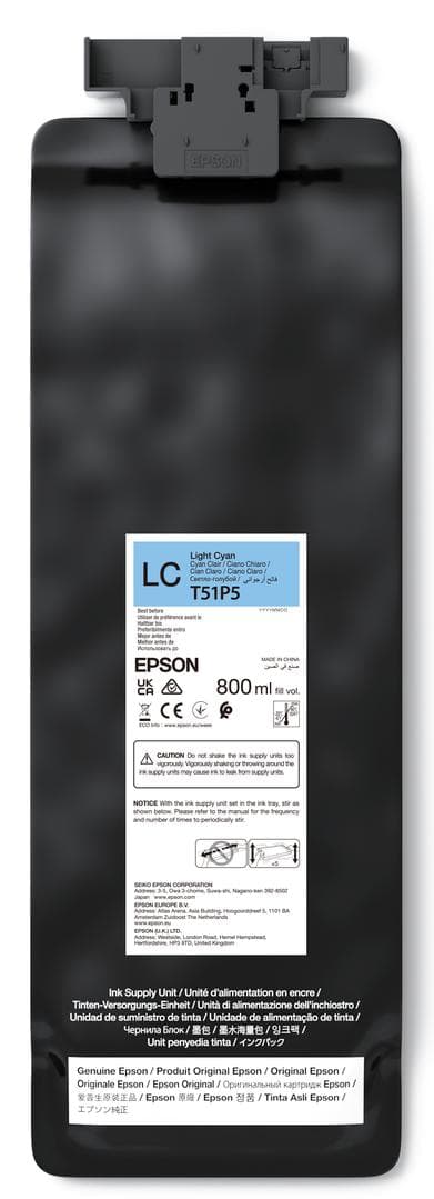 EPSON - UltraChrome GS3 T51P500 Light Cyan 800ml