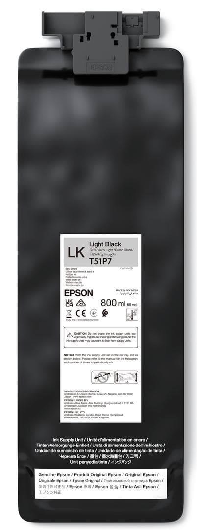 EPSON - UltraChrome GS3 T51P700 Light Black 800ml