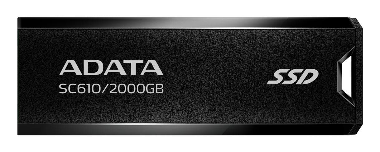 A-DATA - SC610 2TB Pocket Size External SSD, Retractable Design