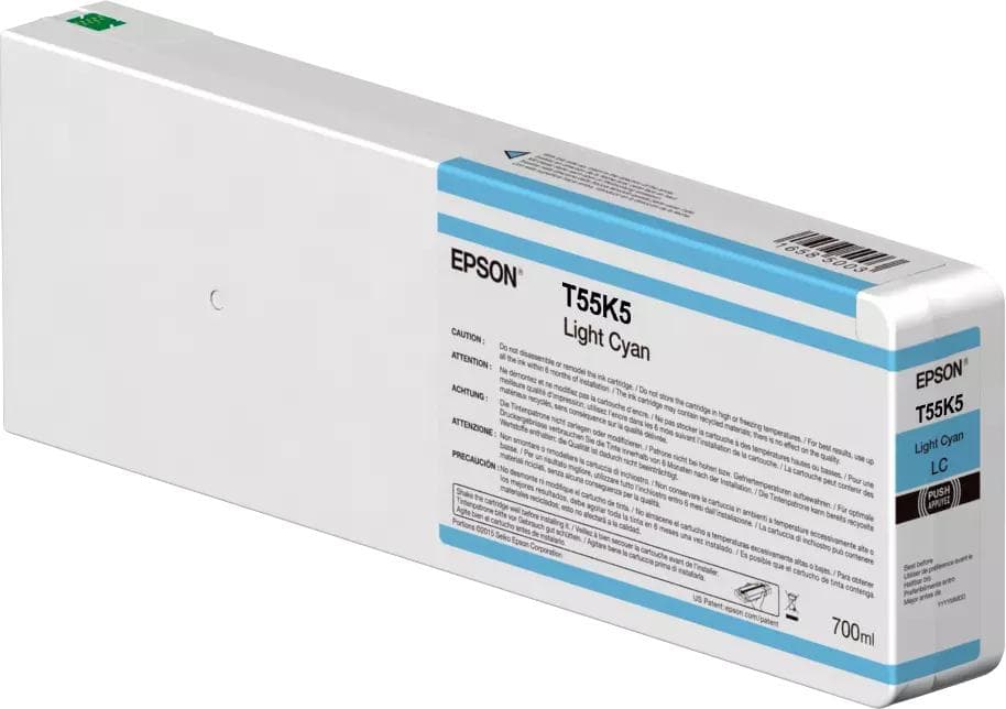 EPSON - SglpckLightCY T55K500 UChrme HDX/HD700ml