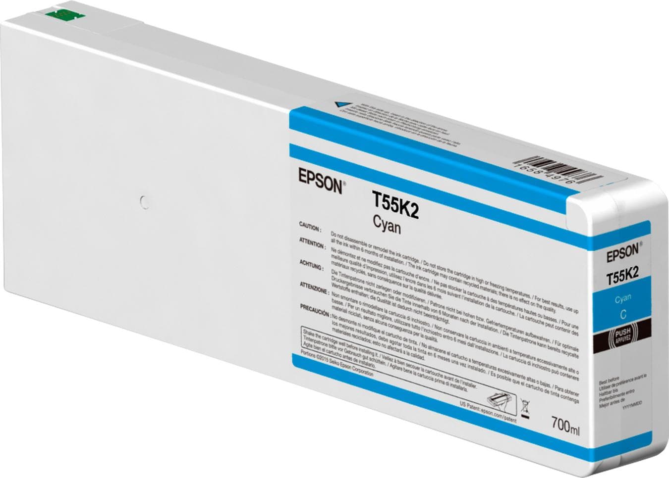 EPSON - Sglpck CY T55K200 UChrme HDX/HD 700ml