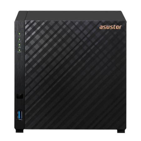 ASUSTOR - AS1204T 4 Bay NAS Realtek RTD1619B 2.5GbE Port 1GB DDR4 Three USB 3.0