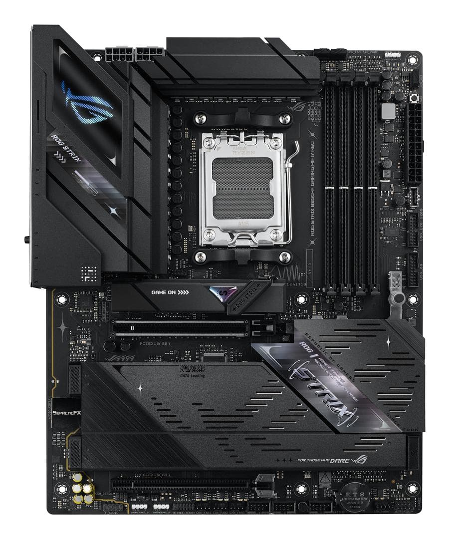 ASUS - ROG STRIX B850-F GAMING WIFI7 NEO AMD ATX motherboard DDR5 PCIe 5.0 4xM.2