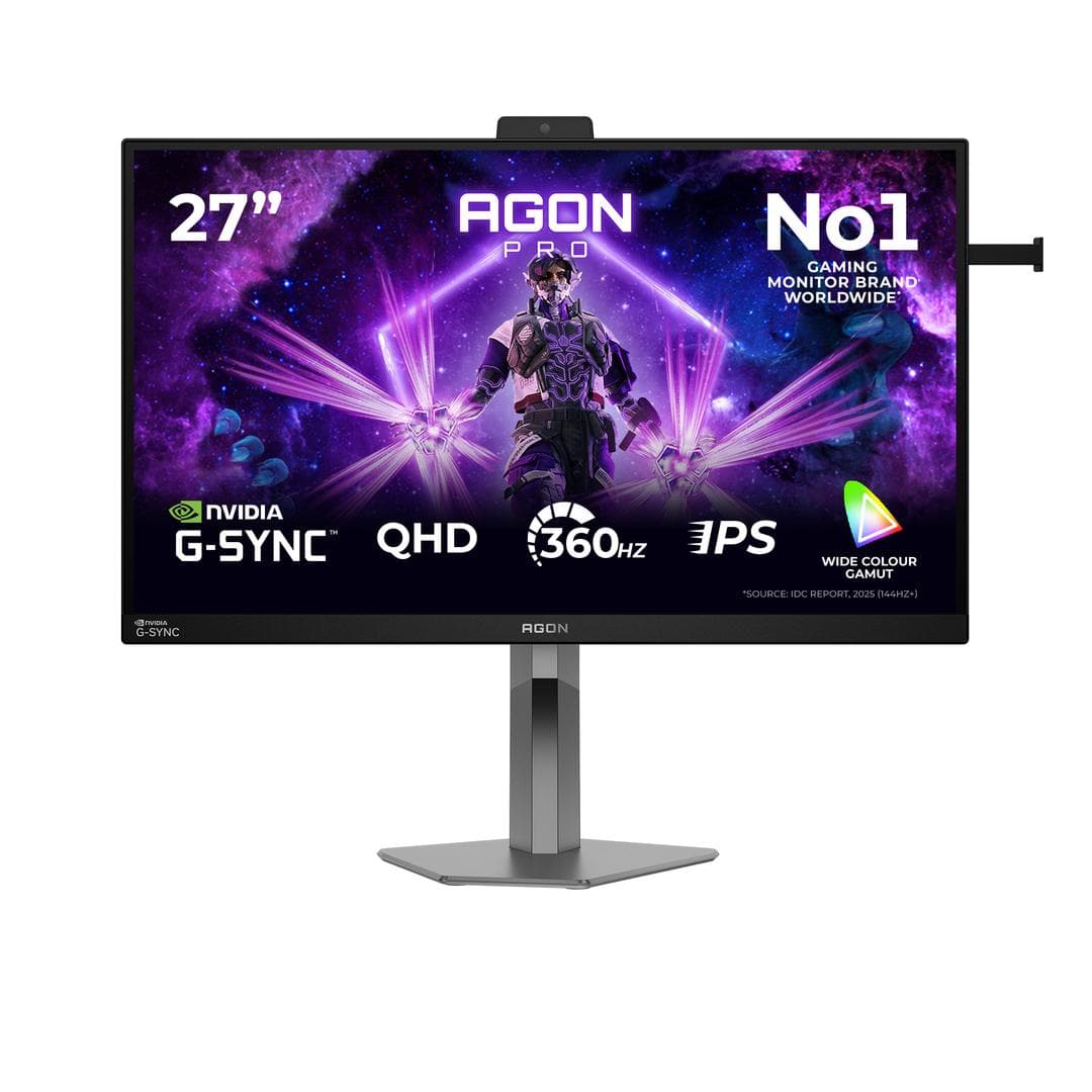 AOC - AGON PRO AG6 27inch QHD 360Hz Fast IPS 1ms GtG NVIDIA GSync NVIDIA Pulsar USB hub HAS