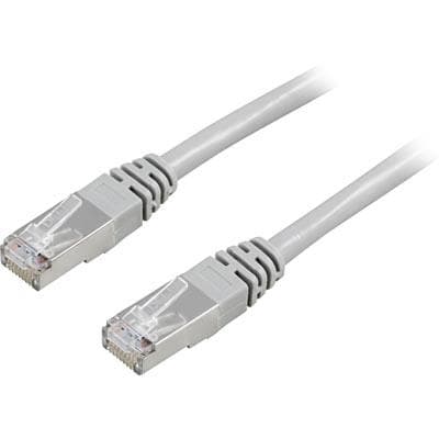 DELTACO - F / UTP Cat6 patch cable, LSZH (Low smoke zero halogen), 50m, green