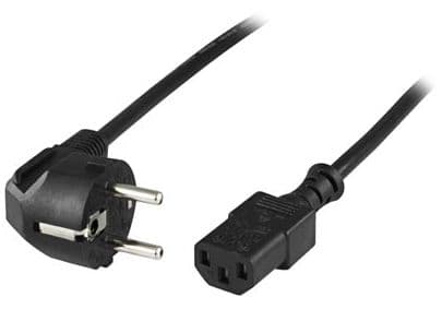 DELTACO - Power CEE 7/7 (male) - Power IEC 60320 C13 Black 10m