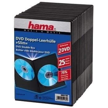 HAMA - DVD SLIM DO-BOX BL. 25 P. 