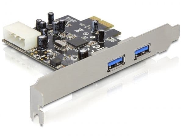 DELOCK - PCI Express Karte > 2x USB 3.0 (Schwarz) Schwarz