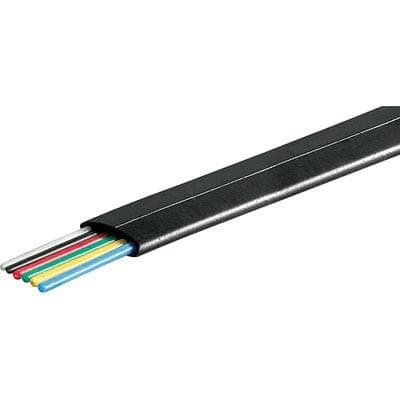 DCI - Modular 6-pole 100 m Flat , Reel , Black