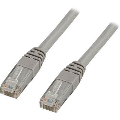 DELTACO - U / UTP, Cat5e patch cable, 10m, gray
