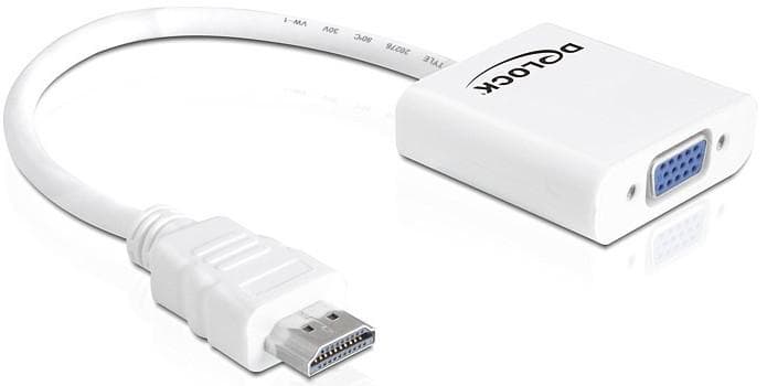 DELOCK - HDMI Adapter HDMI Typ A -> D-Sub15 St/Bu we