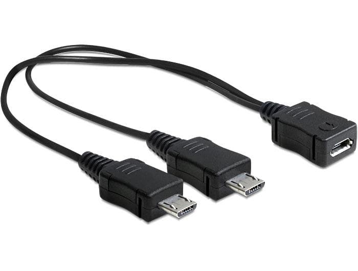 DELOCK - Kabel USB micro-B Buchse -> 2 x USB micro-B