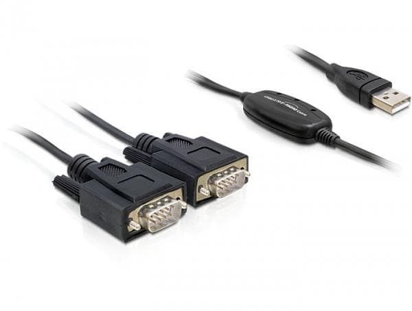 DELOCK - Kabel Adapter USB-St.>2x Seriell-St. 1,4m [