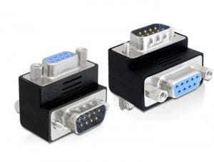 DELOCK - Adapter Sub-D 9 Pin Stecker > Buchse 270° gewinkel