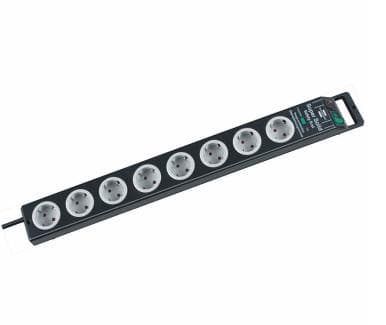 BRENNENSTUHL - Super-Solid surge protection 13.500 A 8-way black 2,5 m H05VV-F 3G1,5
