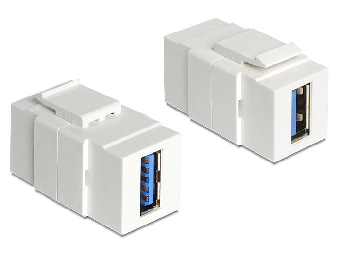 DELOCK - Keystone Modul USB 3.0 A-A Bu/Bu