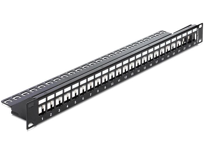 DELOCK - 1HE 24 Keystone Ports 19,2 x 14,9mm