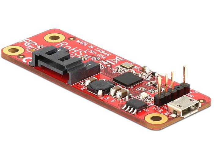 DELOCK - 62626,Adapter för att ansluta SATA-enheter till Raspberry Pi