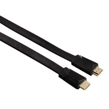 HAMA - HDMI kabel ethernet 1,5m svart flat TL