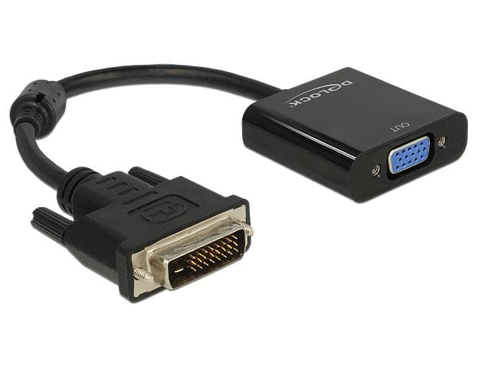 DELOCK - Adapter DVI-D 24+1 male for VGA female