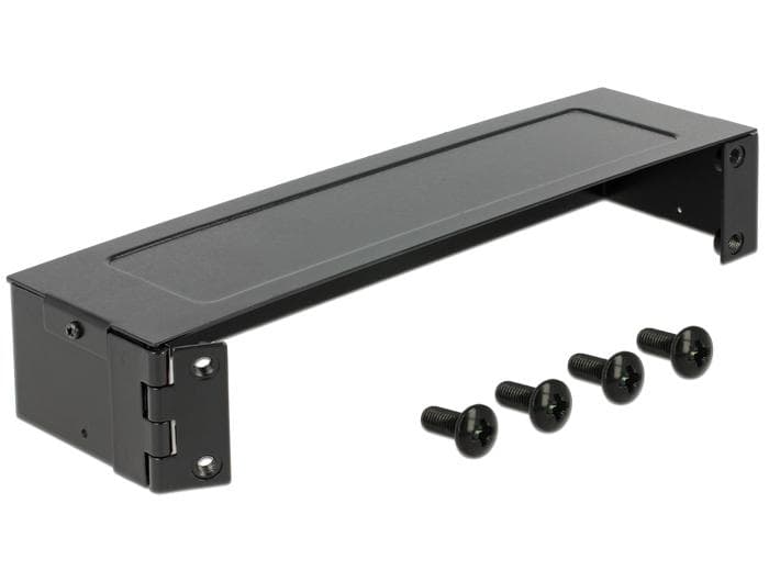 DELOCK - 10 " väggfäste, 1U, svart