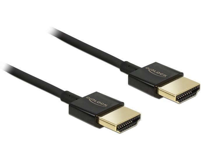 DELOCK - HDMI-A kabel 0.5m 4K Slim Premium