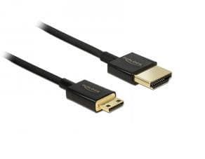 DELOCK - HDMI-A til HDMI Mini-C 4K 2m Slim