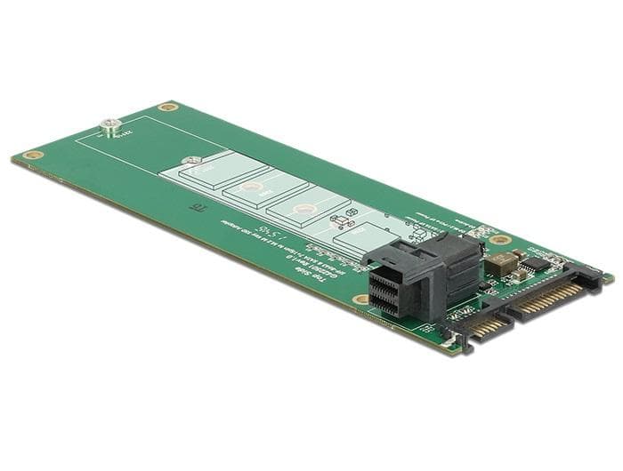 DELOCK - Converter SATA22 pin/SFF-8643 til M.2 Key M