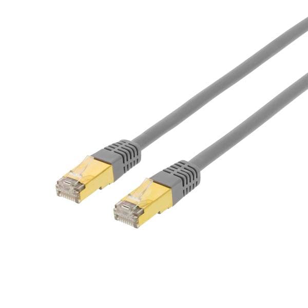 DELTACO - FTP Cat7 patch cable 15m LSZH (halogen free), gray